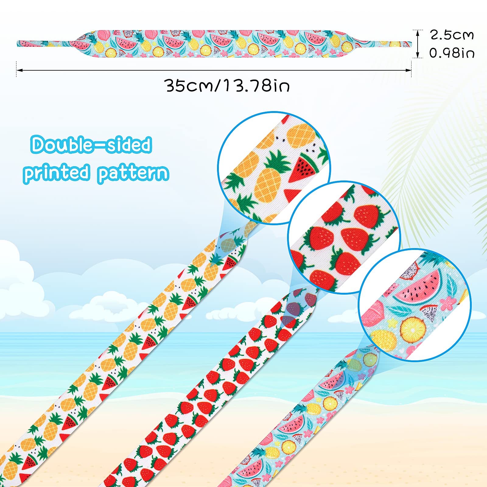 HIFOT 6 Piezas Cordones para Gafas Niño, Neopreno Cuerda de Gafas Secado Rápido Correa Gafas para Gafas de Sol, Deportes, Aire Libre