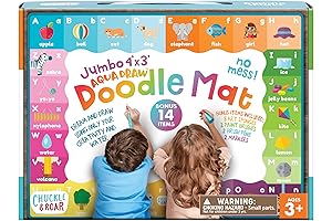 Chuckle & Roar Doodle Mat: Mess-Free Aqua Doodle Adventure for Toddlers