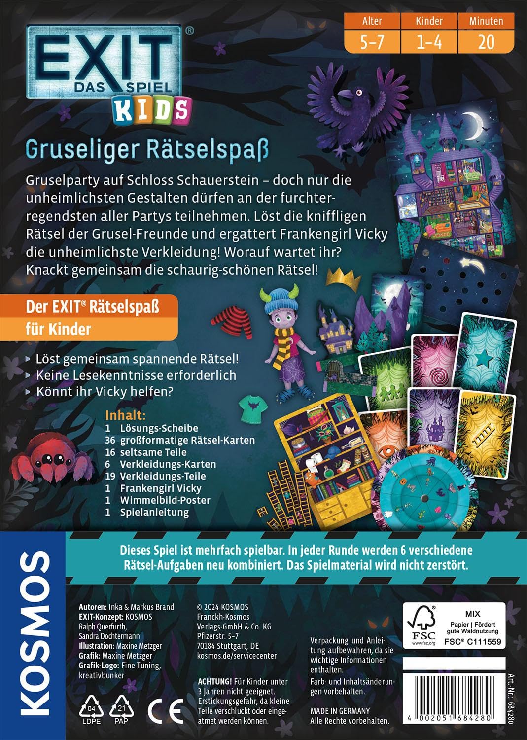 Exit® - Das Spiel - Kids: Gruseliger Rätselspaß: Spiel
