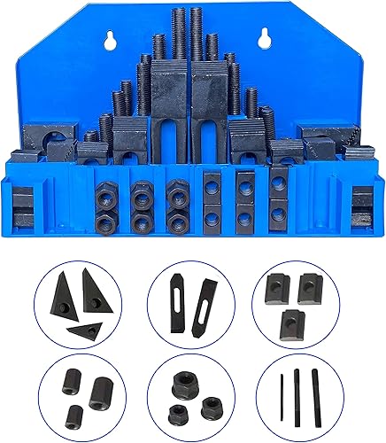 Miniatura 2 de TEXALAN 58 "Ranura 12" Stud Hold Down Abrazadera Set Kit Bridgeport Mill