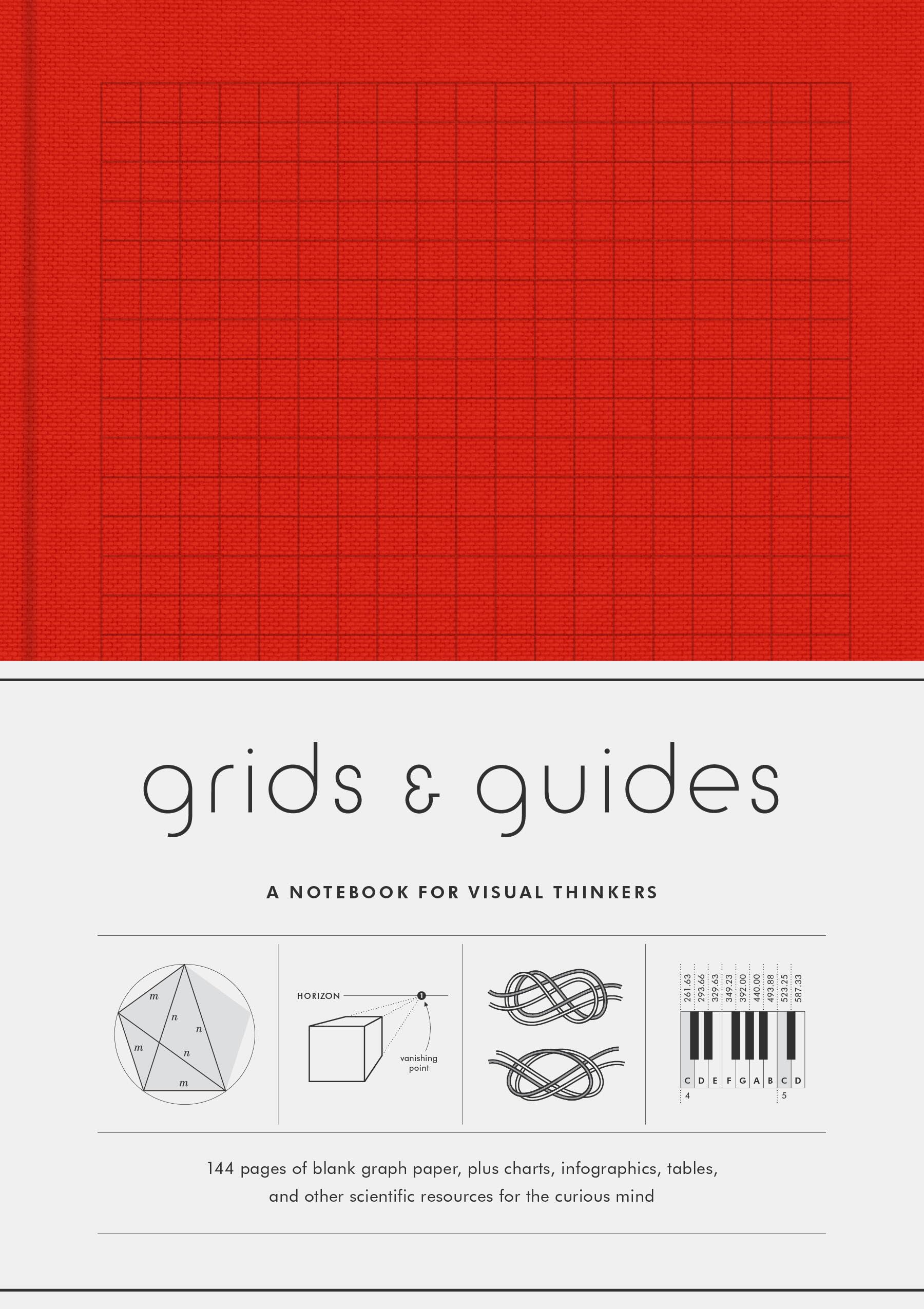 Grids & Guides (Red) Notebook: A Notebook for Visual Thinkers Diary – 1 Sept. 2015