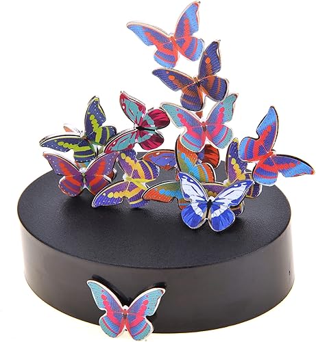 Miniatura 2 de PowerTRC Escultura magnética de escritorio de juguete (mariposas)  Mini decoración artística magnética para escritorio  Divertido regalo de oficina