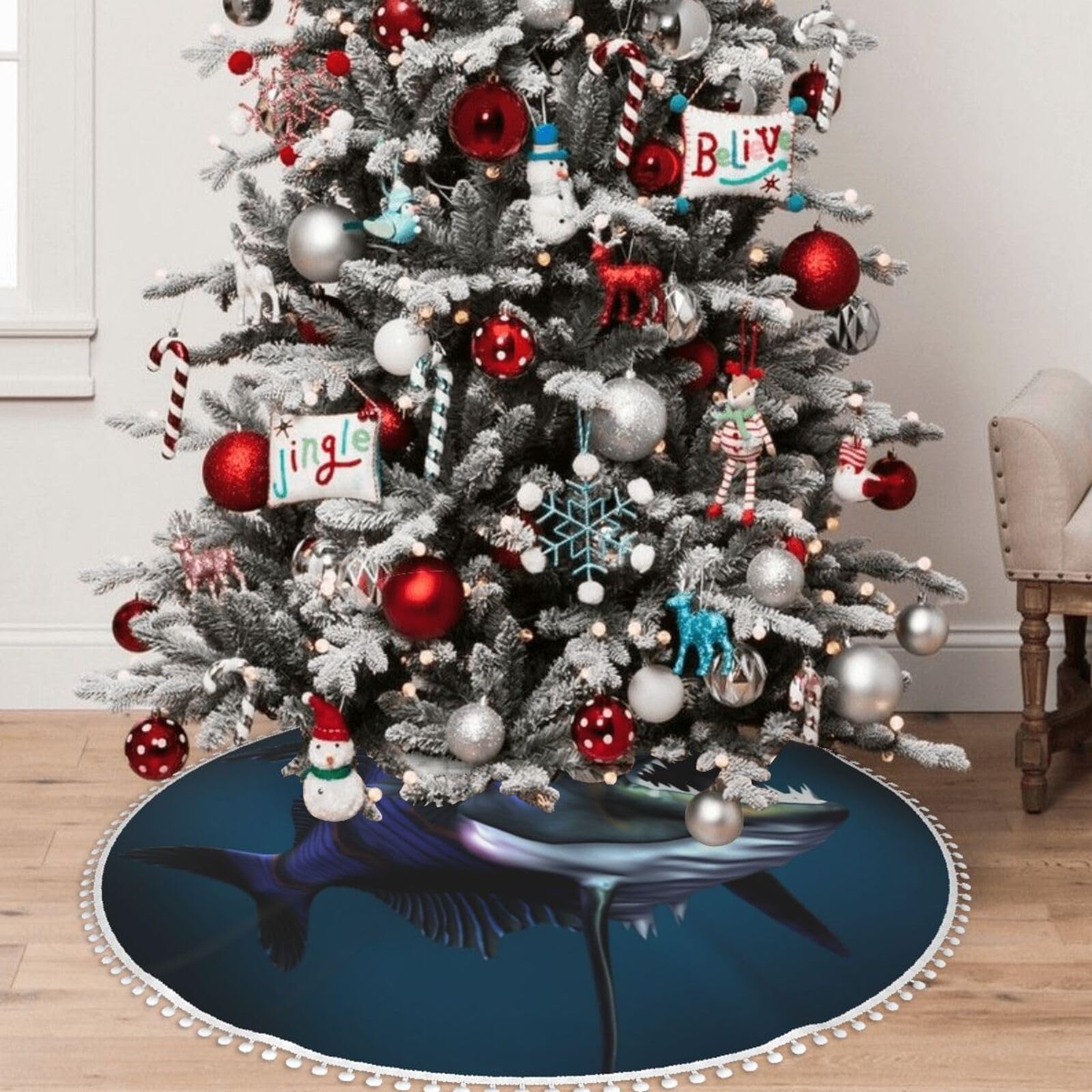 Sfera Albero di Natale Rossa di Velluto 10 cm - 1pz