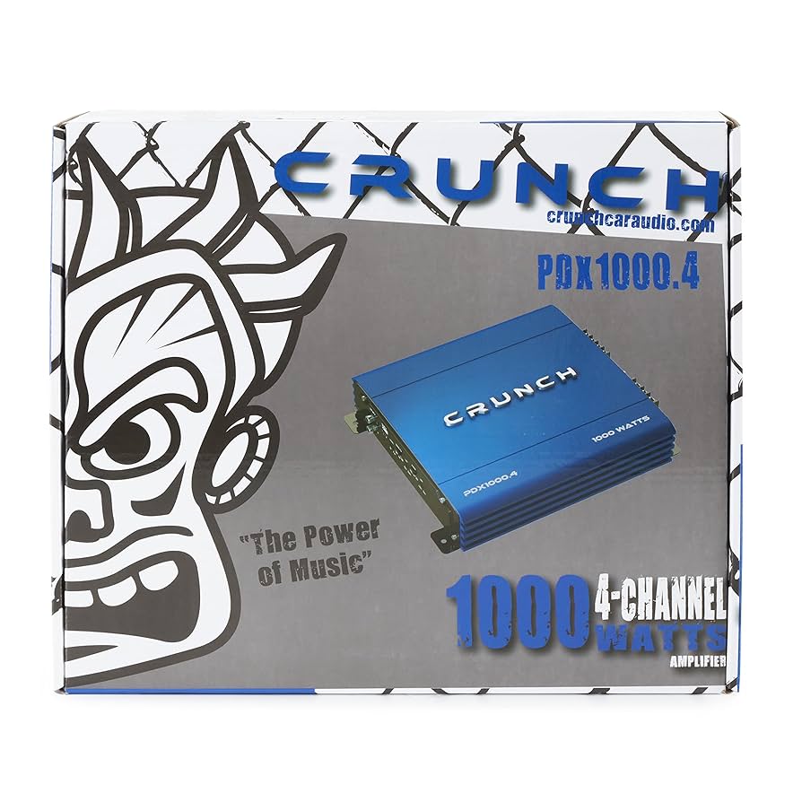 CRUNCH パワーアンプ 1000W Crunch PowerDriveX 1000W 4 Channel Blue A/B Car Audio