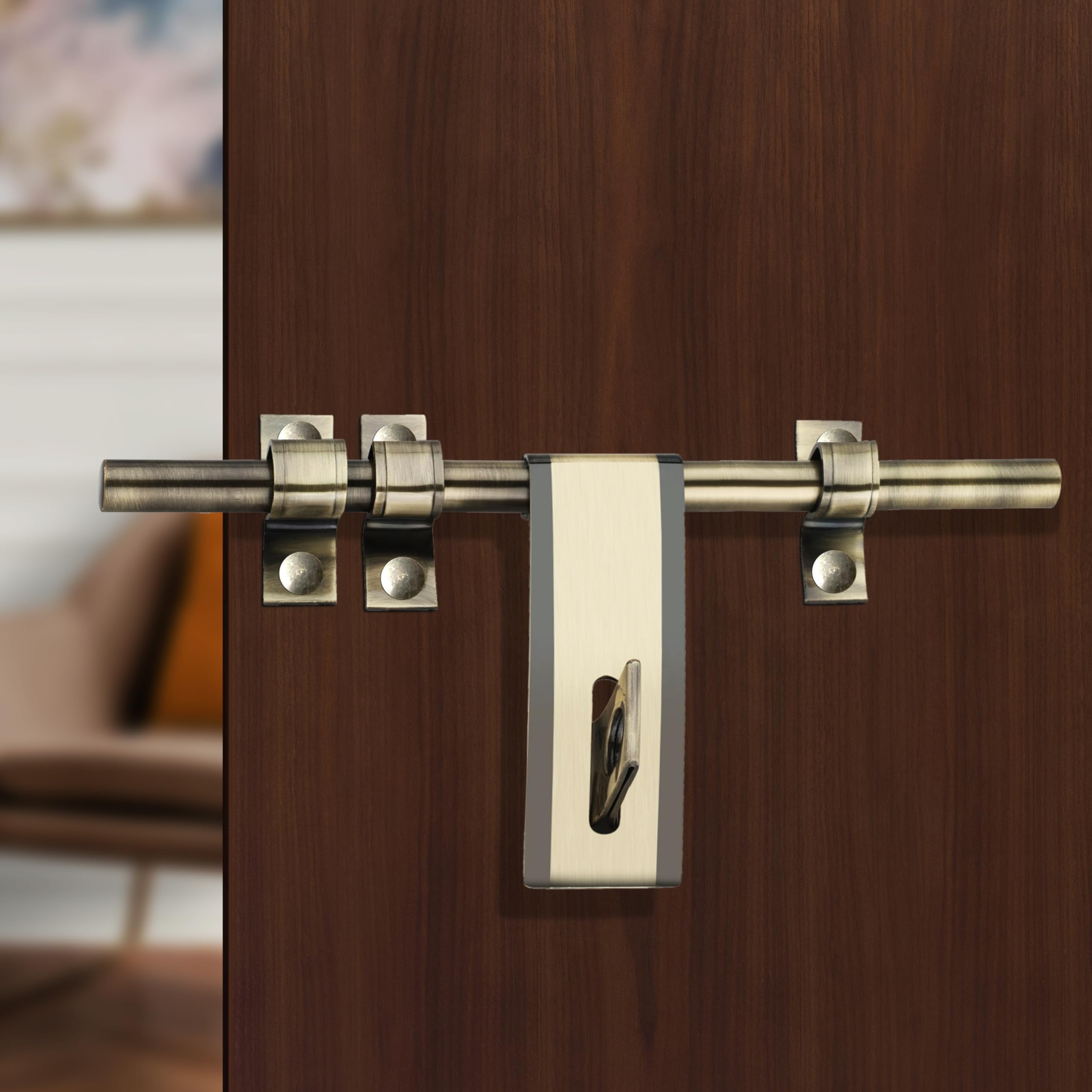 Antique Aldrop by Xpert 8 Inches (Pack of 1) aldrop for Door & Door Kadi Konda Set - SSAL-615 (ANT) 3+1 (Aldrop for Main Door)