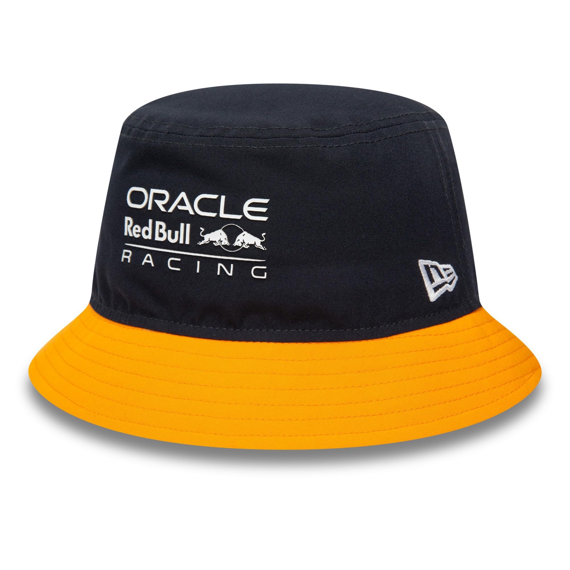 New Era Red Bull Racing F1 Repreve Navy Blue/Orange Bucket Hat Unisex Eco-Friendly Collaboration - Made with up to Five Plastic Bottles (M)