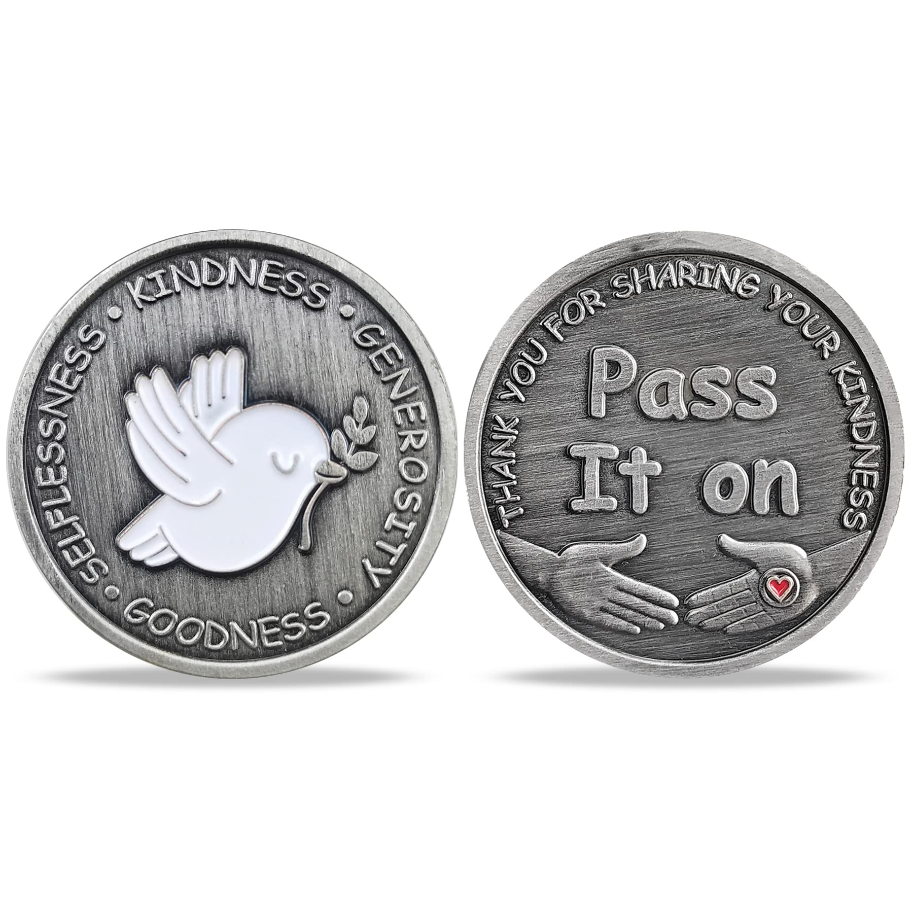 5 Pcs Mixed Kindness Token Appreciation Coin Pass It on Gift : Amazon.in:  Office Products