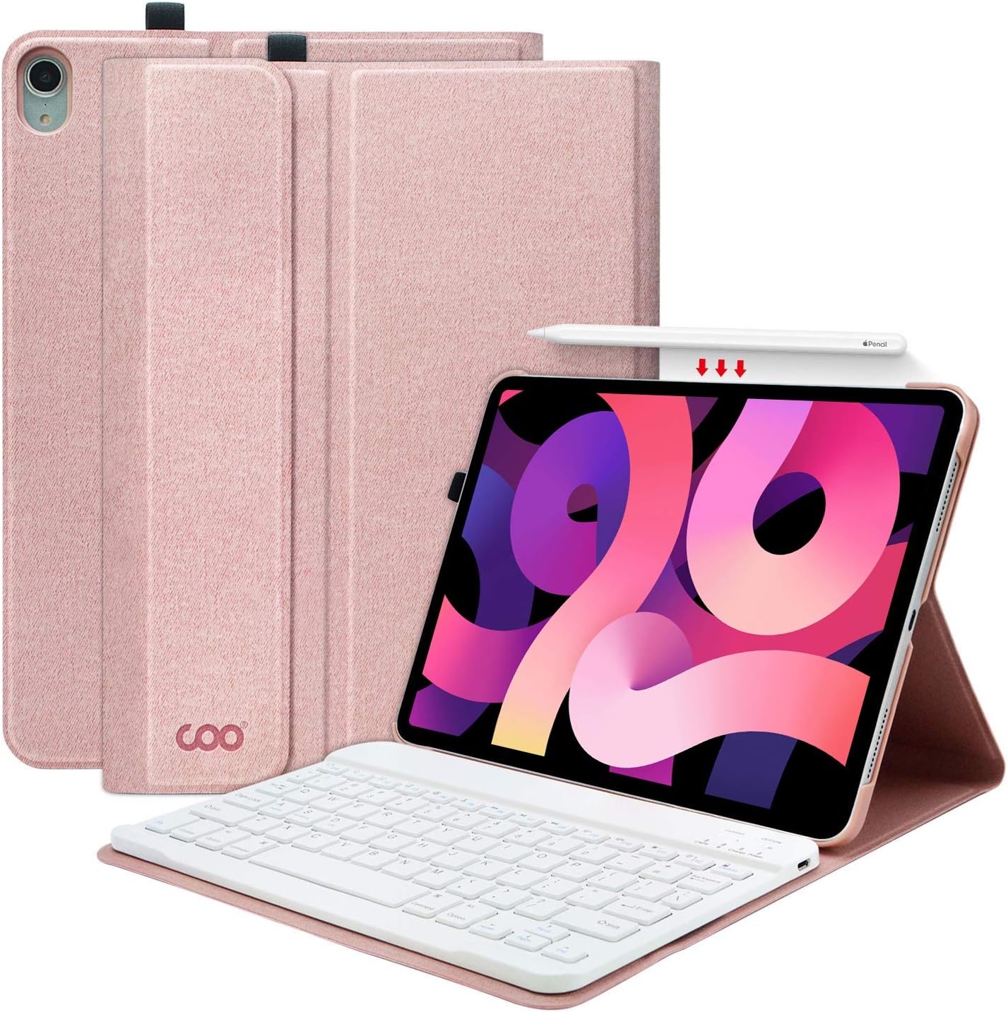 Black Friday - 50% OFF Touchpad Keyboard for iPad Air 4 2020, 10 Color Backlit, Slim Folio Cover, Trackpad Keyboard for iPad Air 4th Generation 2020(10.9-inch), iPad Pro 11-inch 2018 (Champagne for iPad air 4 10.9inch) Up To 40% OFF Touchpad Keyboard for iPad Air 4 2020, 10 Color Backlit, Slim Folio Cover, Trackpad Keyboard for iPad Air 4th Generation 2020(10.9-inch), iPad Pro 11-inch 2018 (Champagne for iPad air 4 10.9inch)