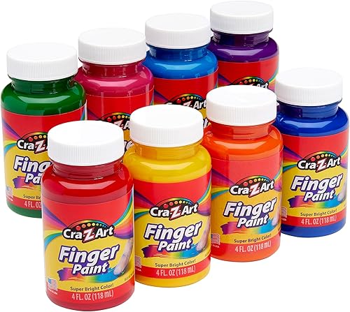 Miniatura 10 de Cra-Z-Art Paquete a granel de pintura con purpurina lavable, 8 unidades, colores surtidos de 4 onzas cada botella