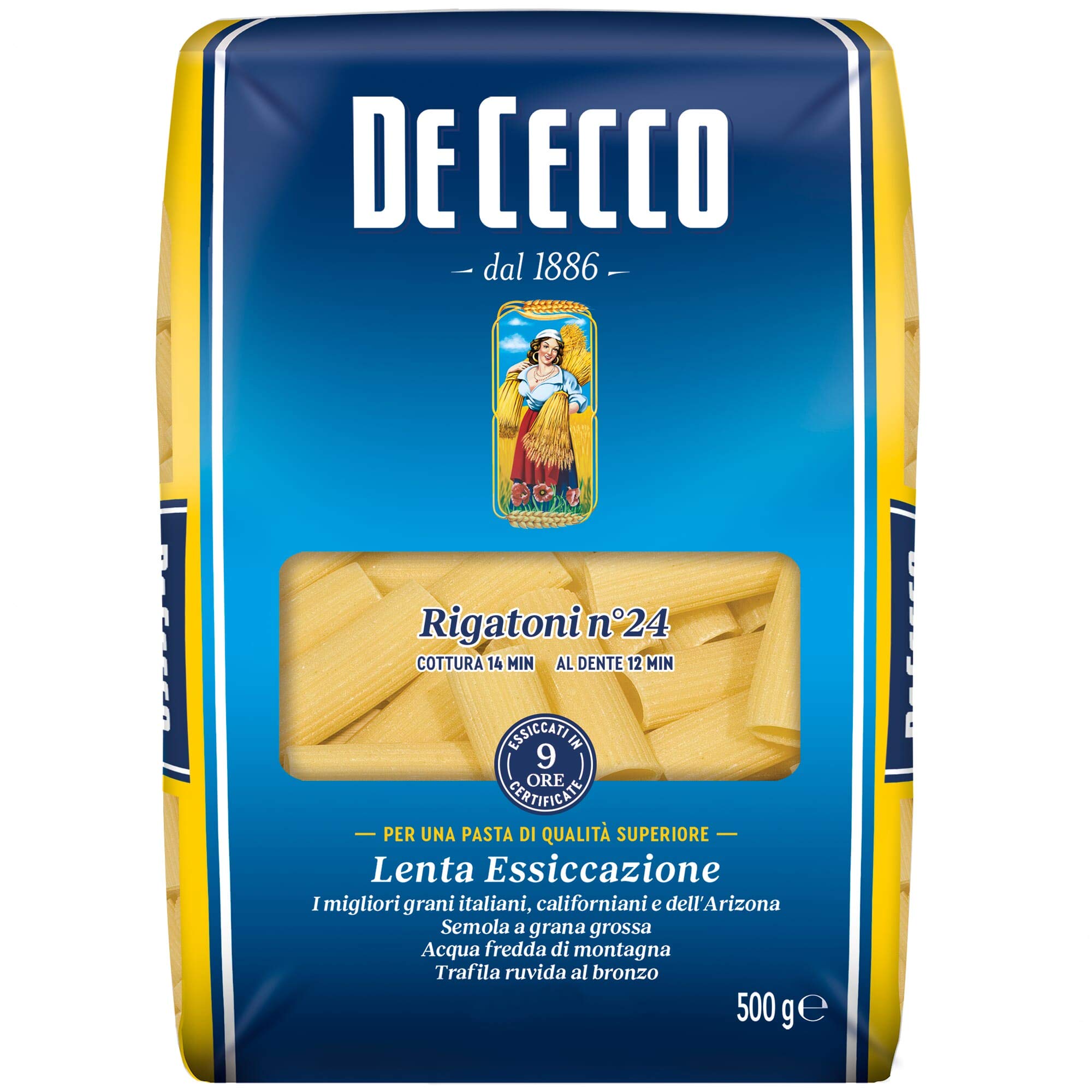 De Cecco Rigatoni Pasta – 24 x 500 g