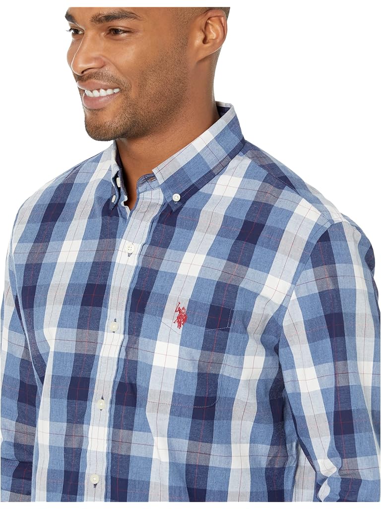 U.S. POLO ASSN. Long Sleeve Classic Fit Plaid Woven Shirt