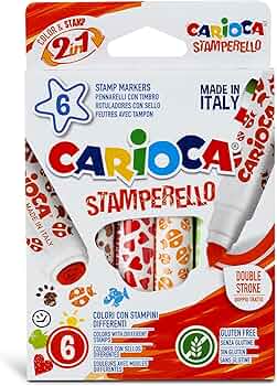 Carioca Stamperello Yıkanabilir Keçeli Boya Kalemi 6'lı