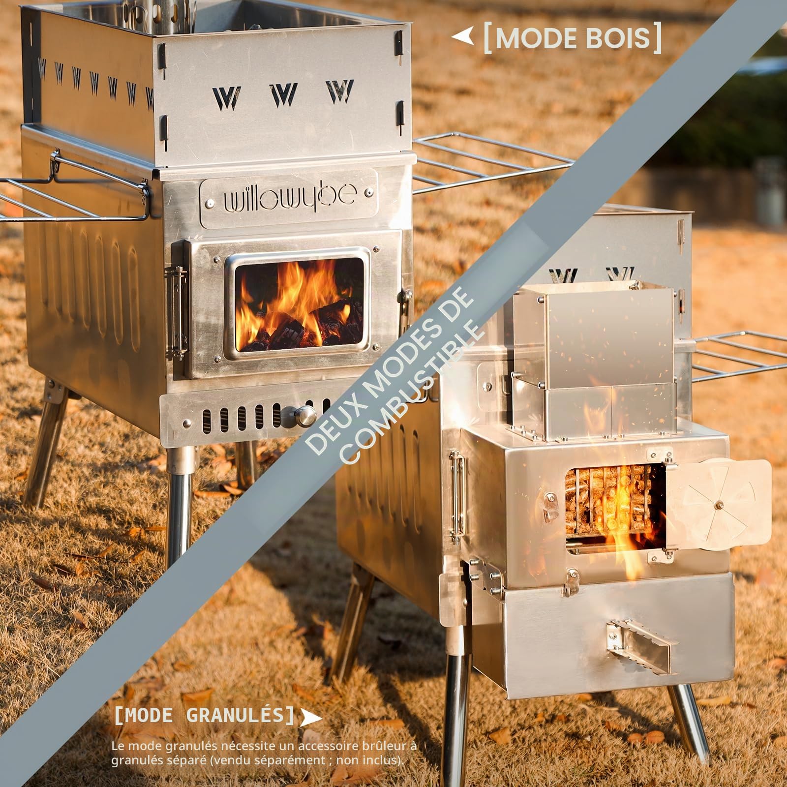 Poêle à Bois Portable pour Sauna Sec et Cuisine
