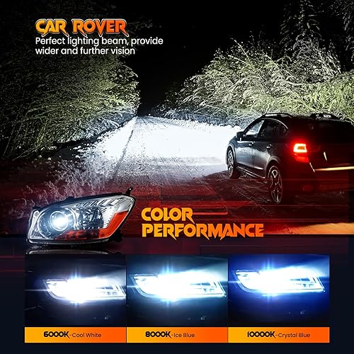 Miniatura 6 de CAR ROVER Bombilla de repuesto para faros delanteros de xenón D2SD2CD2R 8000K 35W con base de metal para faros delanteros de automóvil de 12 V