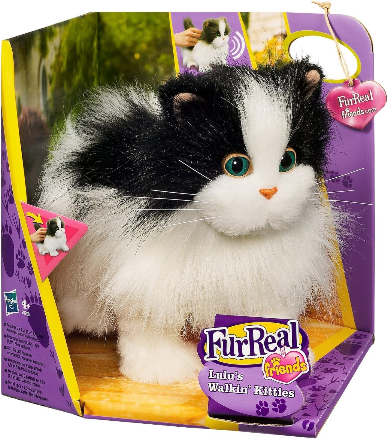 FurReal Friends Lulus Walkin Kitties Pet (Brown/White)