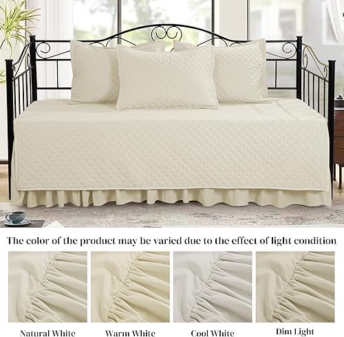 Vista 2 de HOMBYS Juegos de Fundas para Sofá Cama - Juego de Ropa de Cama para Sofá Cama con Costura de Diamante, Ropa de Cama Acogedora para Todas