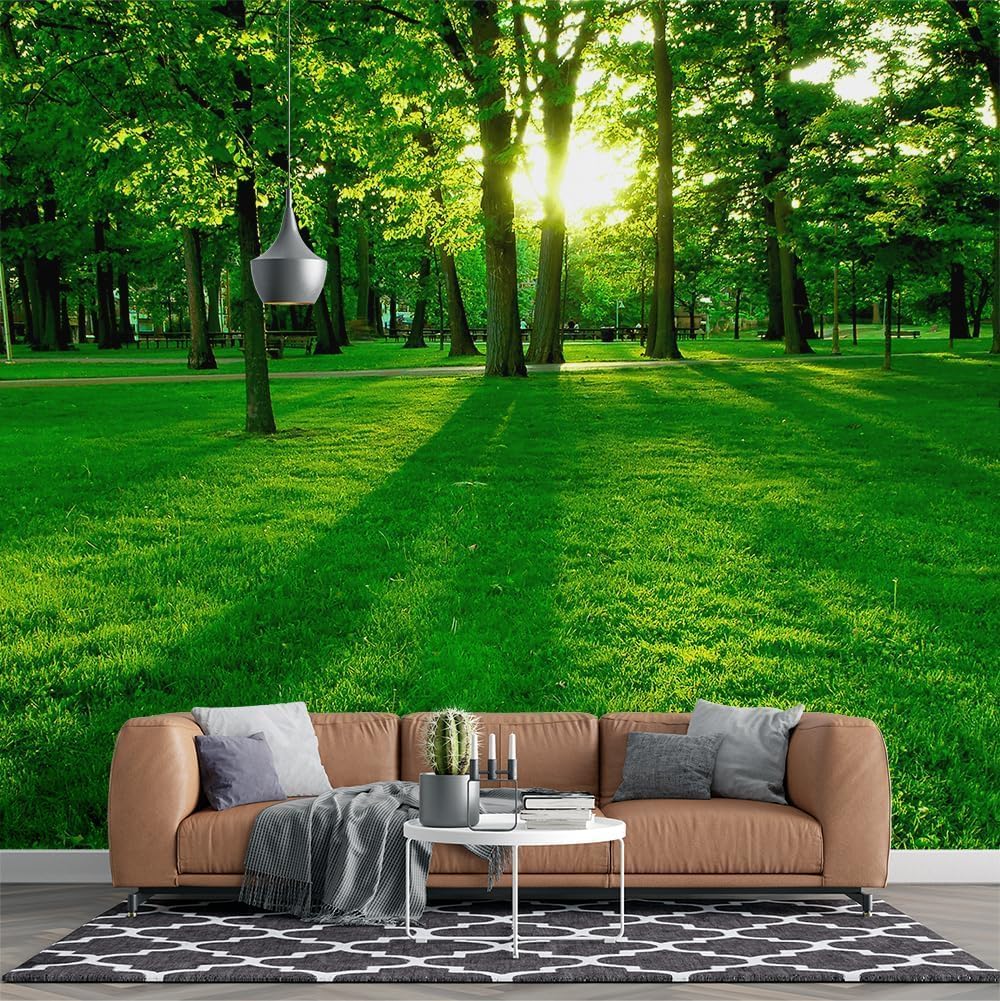 Forest Deer Butterflies Wallpaper - Custom Size Wall Murals Self - View #5