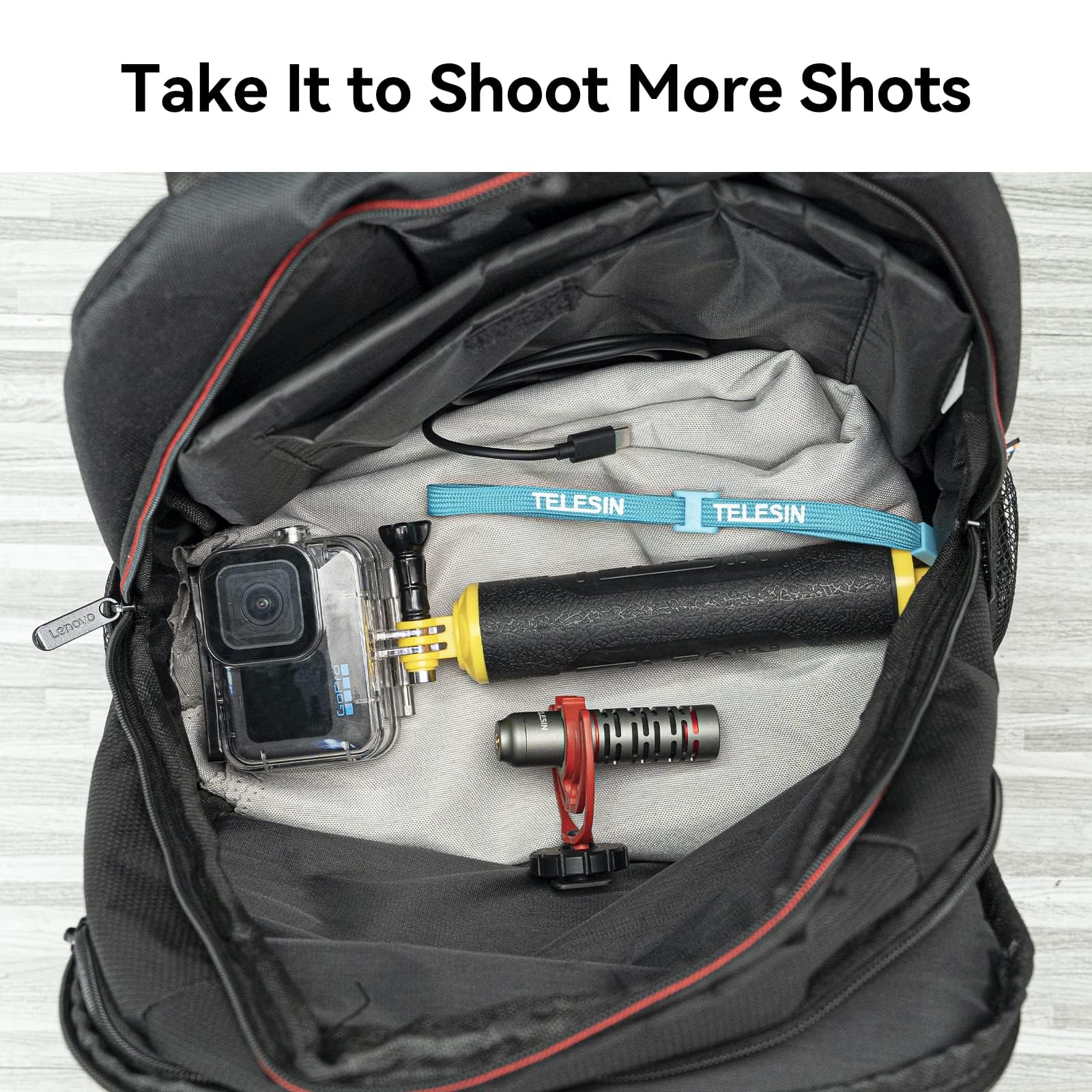 Perche à Selfie étanche à Poignée Flottante, Pour GoPro, Poteau Extensible Pour Go Pro 13 11 AKASO DJI, Caméras D'action, Trépied Flottant