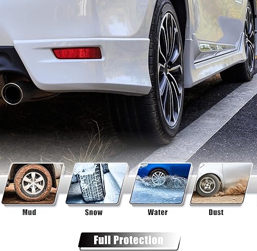 Miniatura 2 de ACROPIX Protector contra salpicaduras delantero y trasero, guardabarros, guardabarros, juego de protección para Toyota Sequoia con clips de