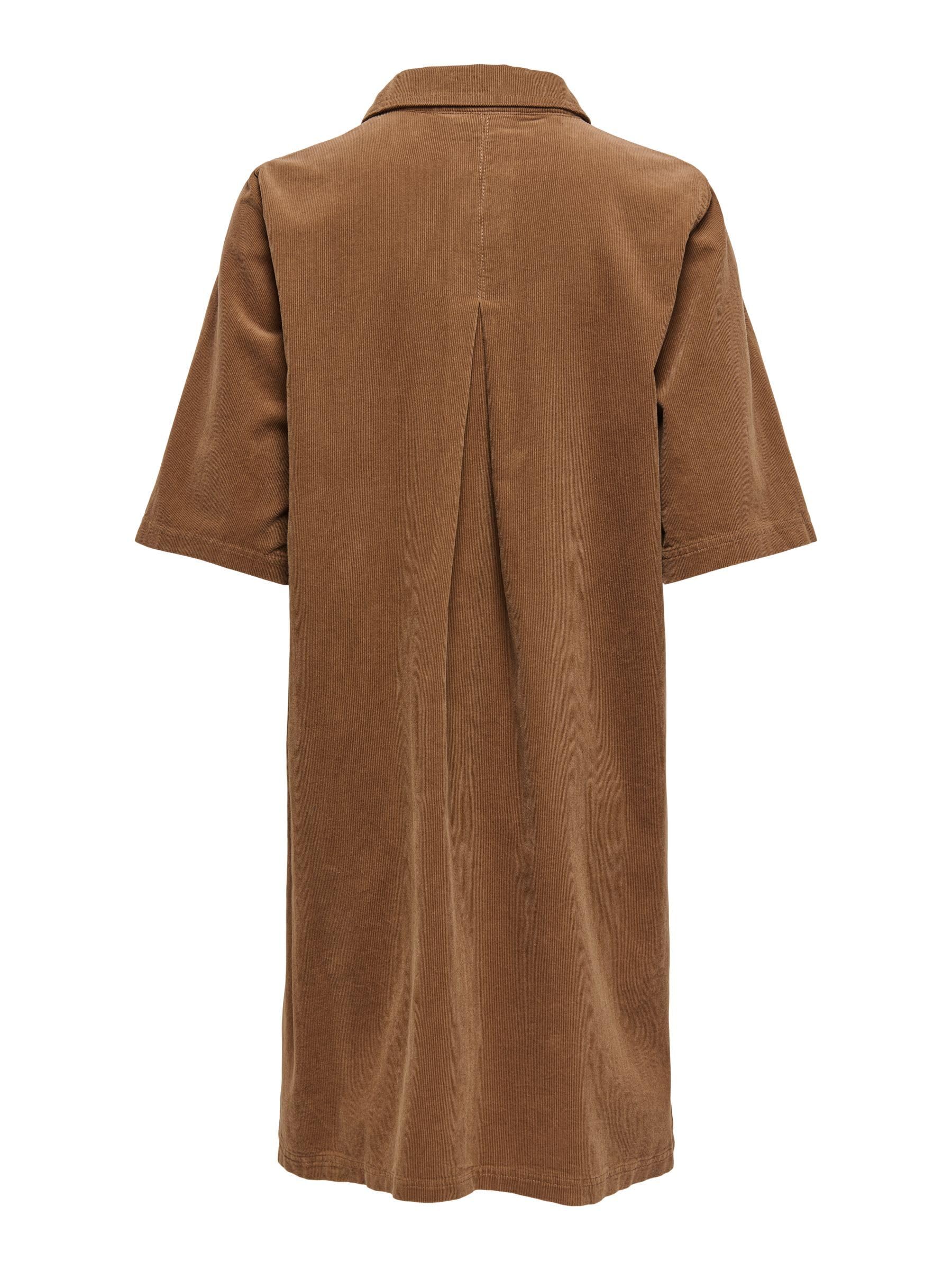 ONLY Onlgry-Nessa S/S Cord Dress PNT Onlgry-Nessa Robe en Velours côtelé S/S Femme (Lot de 1)