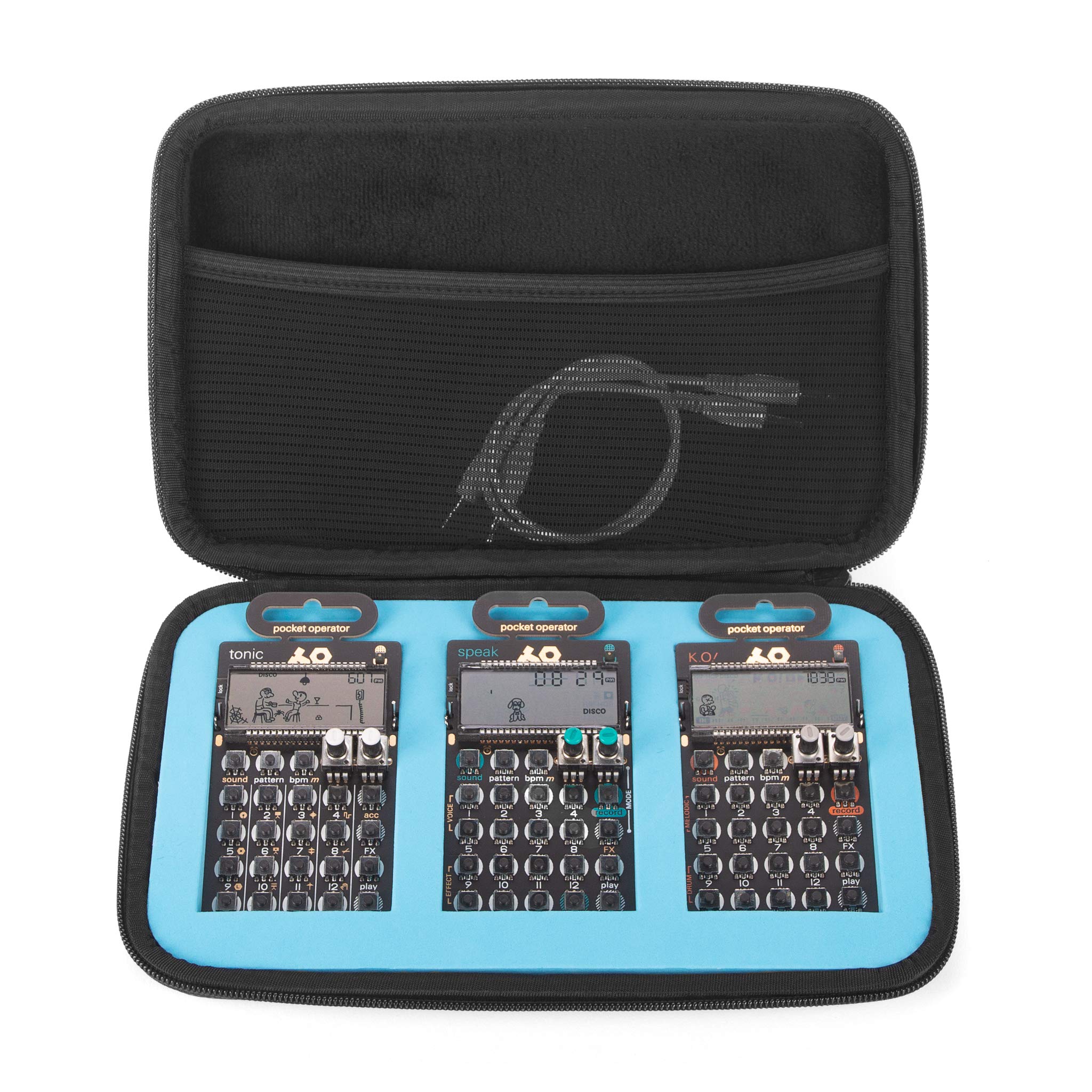 Mallette de Transport Analog Cases Glide pour 3 Pocket Operators - Noir