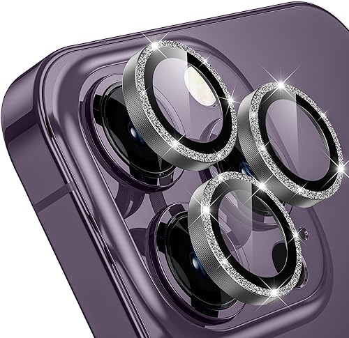 WSKEN Protector de lente de cámara para iPhone 14 ProiPhone 14 Pro Max, modo de disparo nocturno Protector de pantalla de vidrio templado HD,
