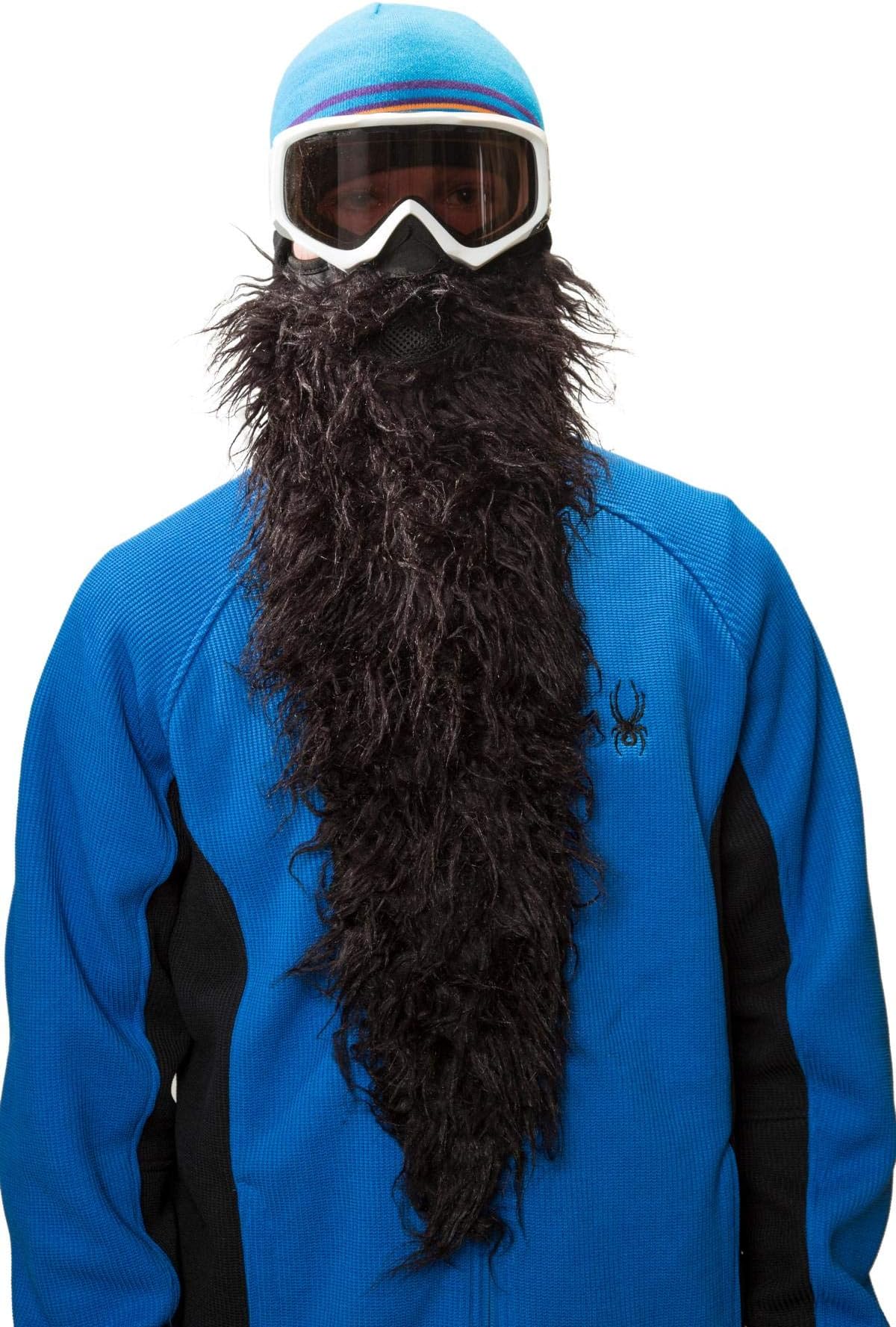 BEARDSKI ski mask Black Pearl - Long black beard
