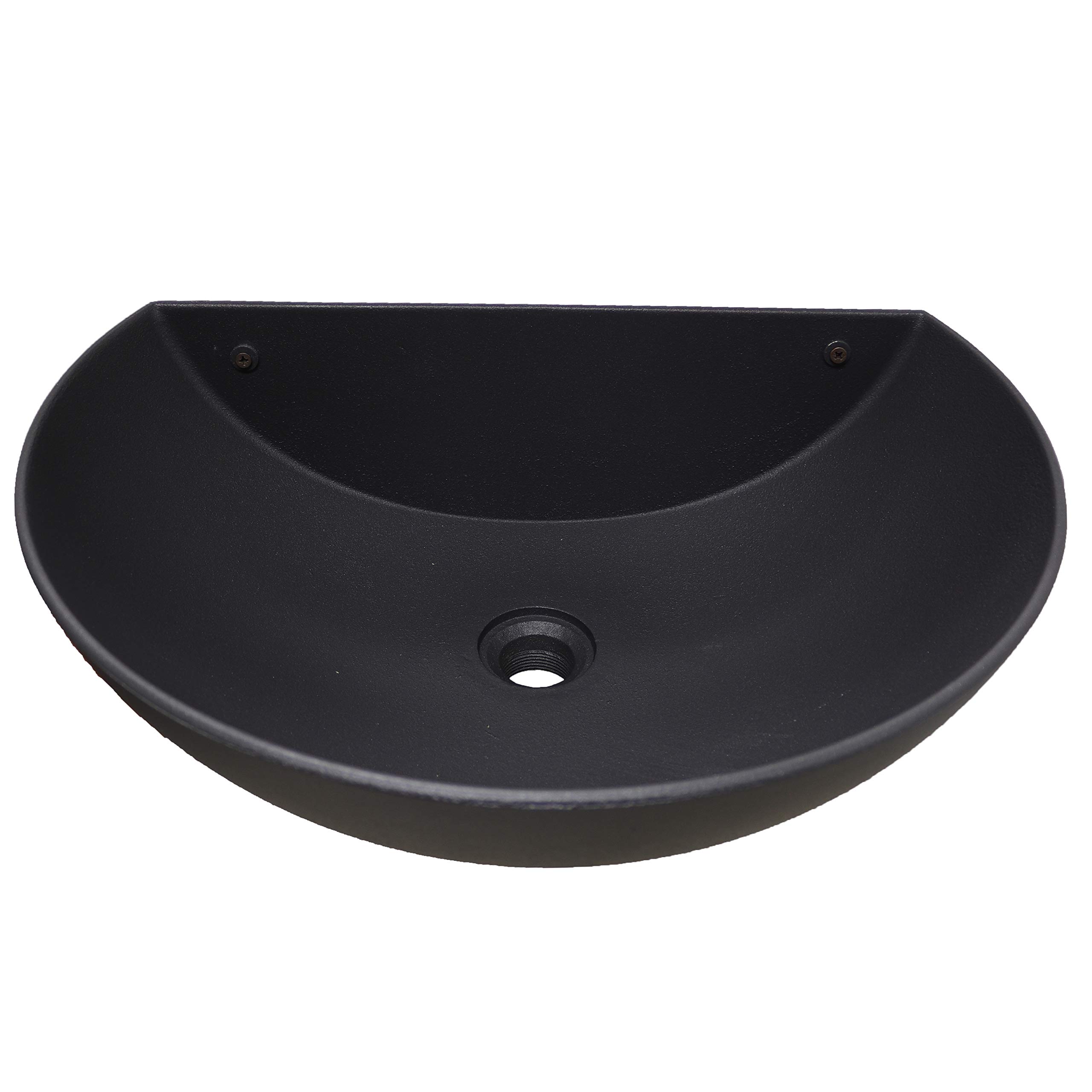 Vasca A Muro Venezia In Ghisa - Lavello Da Esterno Con Sifone Brunito