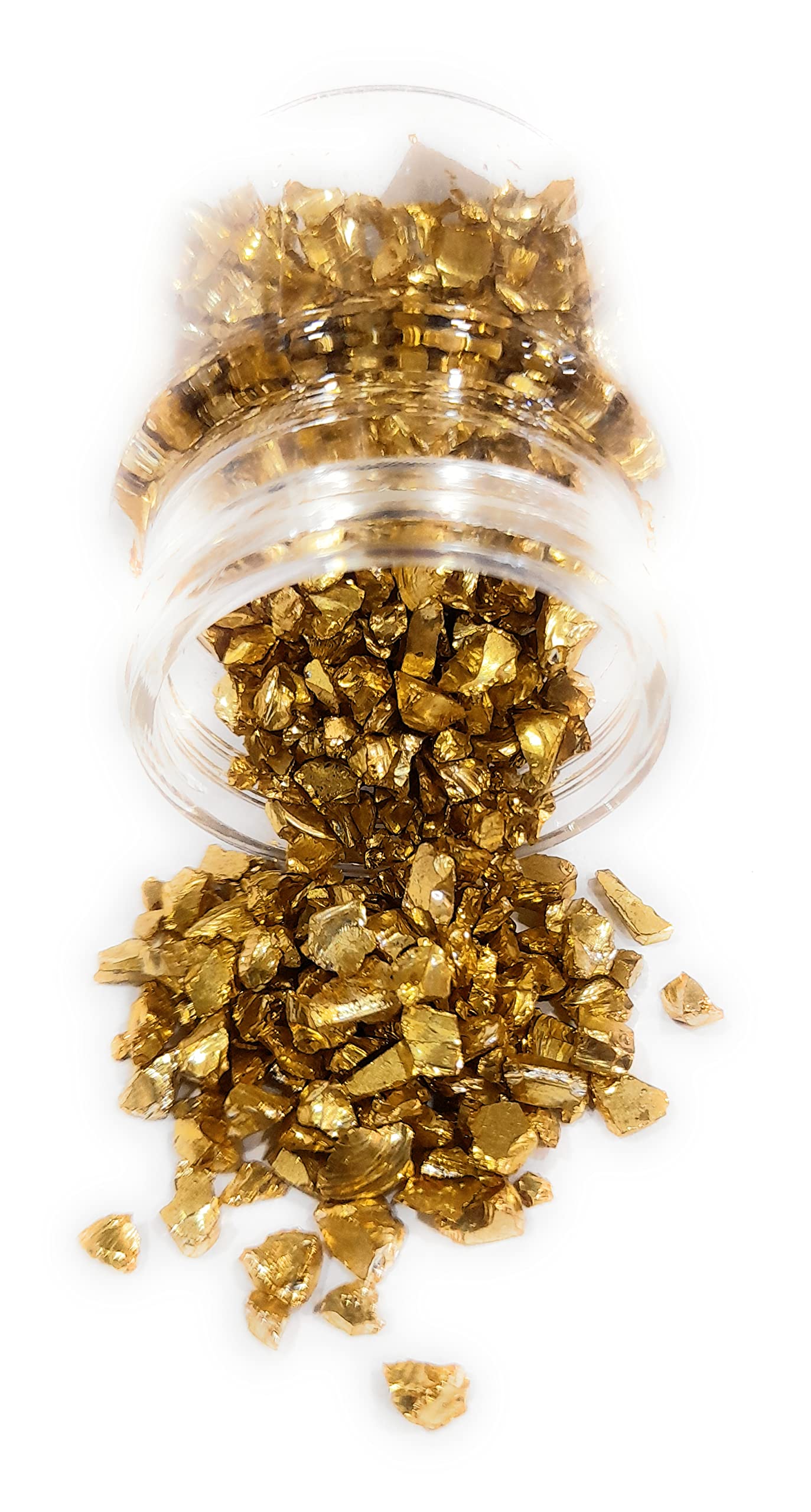 Resin Granules/Resin Glitters/Resin Stones for Resin Art/Light Golden Color Small for Stones Pieces Resin Pack of 100 Grams(Golden)
