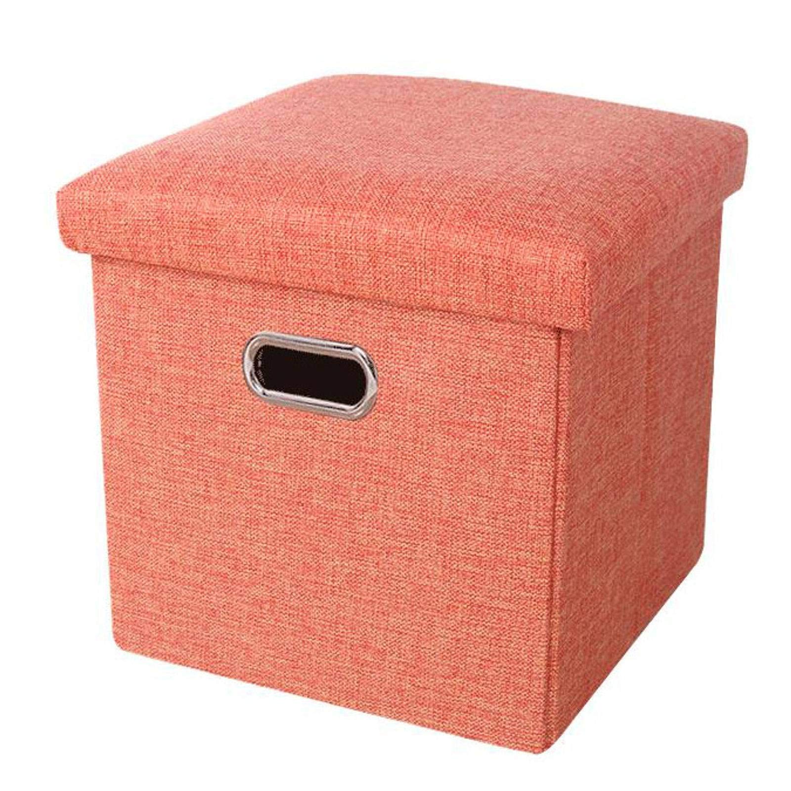 Tabouret pliant en lin pour optimiser l'espace du salon ou de la chambre