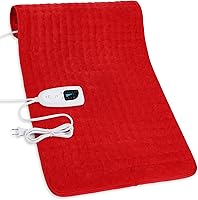 Vista 13 de Almohadillas térmicas eléctricas para espalda, hombros, caliente, para cuello y brazos, abdomen, húmeda para piernas y rodilla, apagado automático