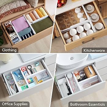Amazon.com: Lifewit 9 Pack Drawer Dividers 4