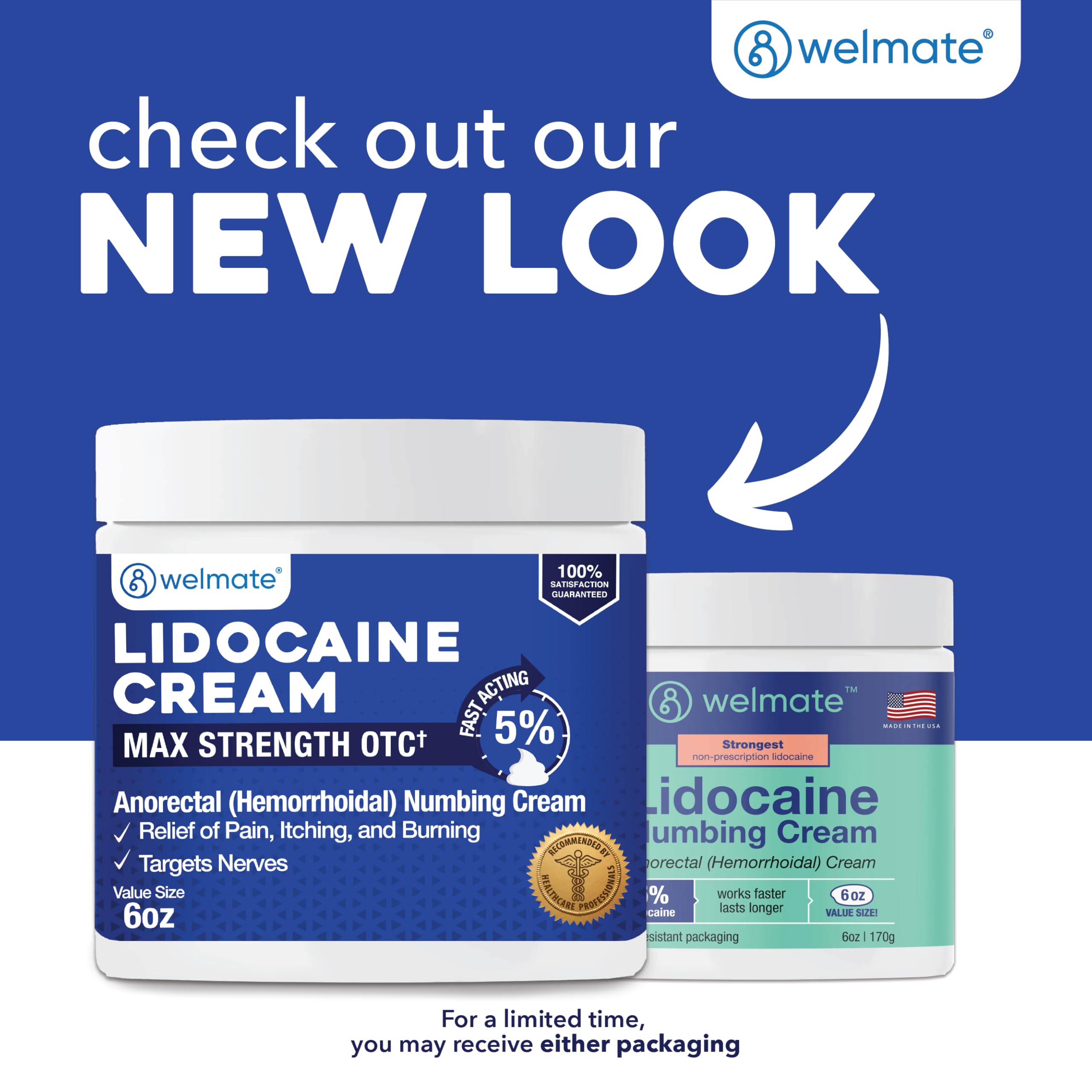 WELMATE, 5% Lidocaine Numbing Cream, Maximum Strength Pain Relief, 6 oz — Amazon image 2