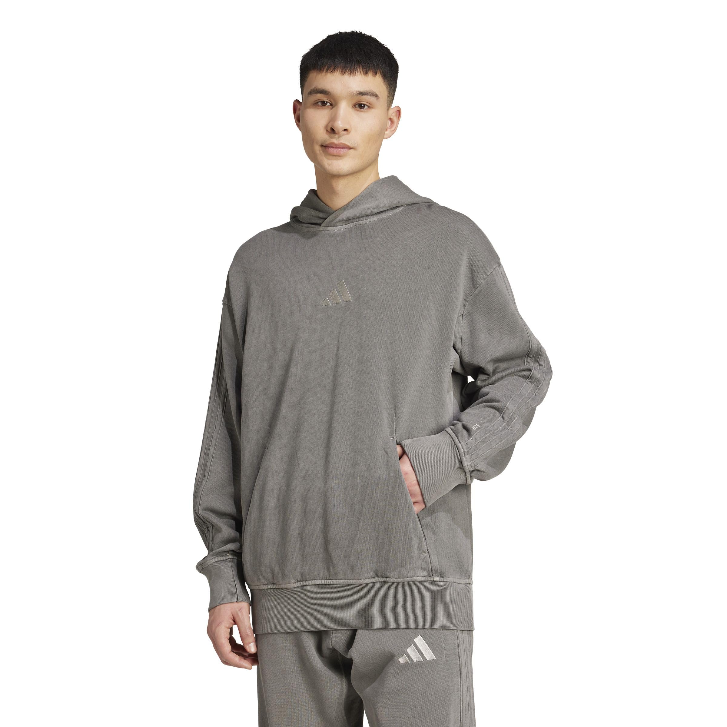 adidas heren ALL SZN French Terry Washed Hoodie, black, L