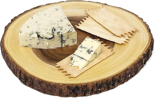 Miniatura 8 de Bandeja Lipper International de corteza de árbol de acacia para servir queso, galletas y aperitivos