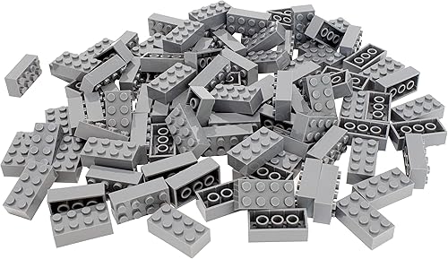 Miniatura 8 de Minizfigs Juguetes de construcción clásicos de ladrillos de 2 x 4, 100 piezas artículos imprescindibles para el aula de niños, bloques básicos STEM