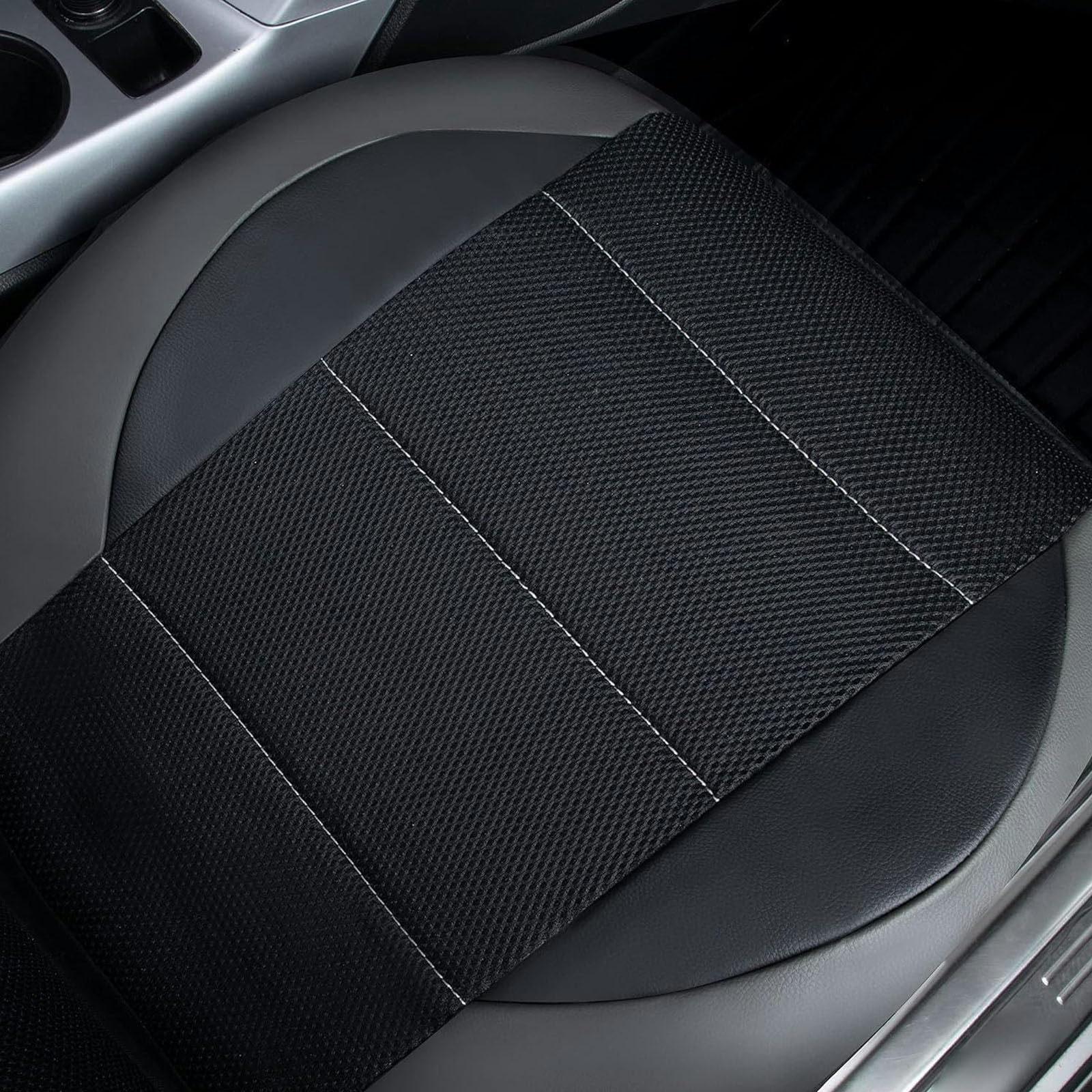 Housses de siège de voiture pour Renault Clio 2 3 4 5 MK3 MK4 Megane 2 3 4 CC, ensemble de protection de siège en cuir, accessoires intérieurs antidérapants, E/noir