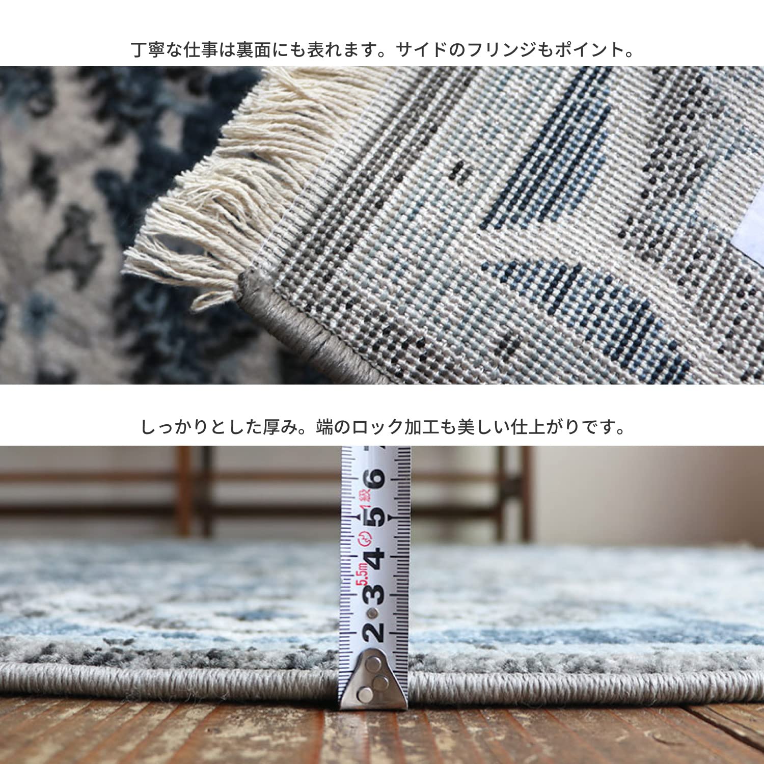 Amazon｜萩原 ウィルトンラグ 約160×225cm 「RAKKAS グレイズ