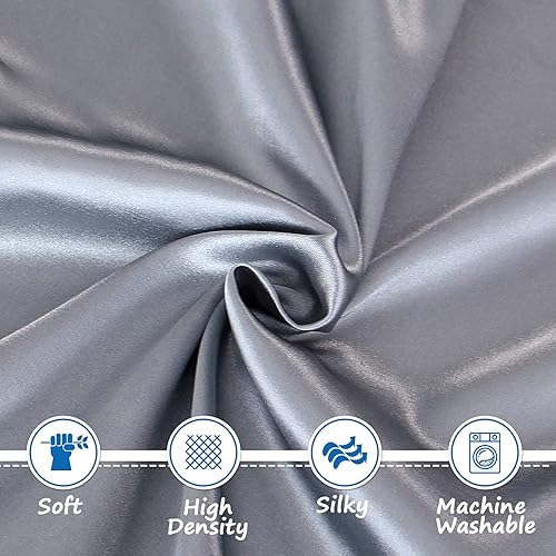 Miniatura 2 de Sábana de satén para paquete y juego, funda de colchón suave y sedosa para cuna pequeña (39 x 27 x 5 pulgadas) para niños y niñas, ideal para