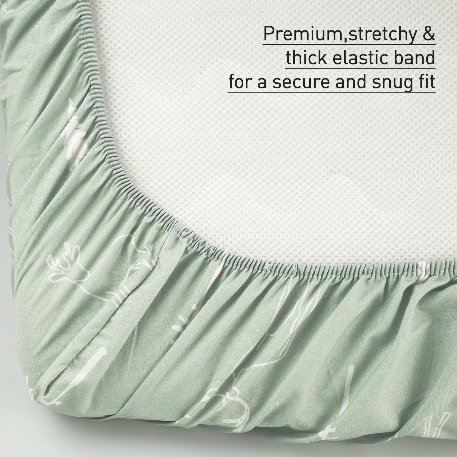 Lenzuola Per Lettino 120x60cm - 2 Pezzi In Microfibra, Angoli Elasticizzati, Tema Balene - Foto 8