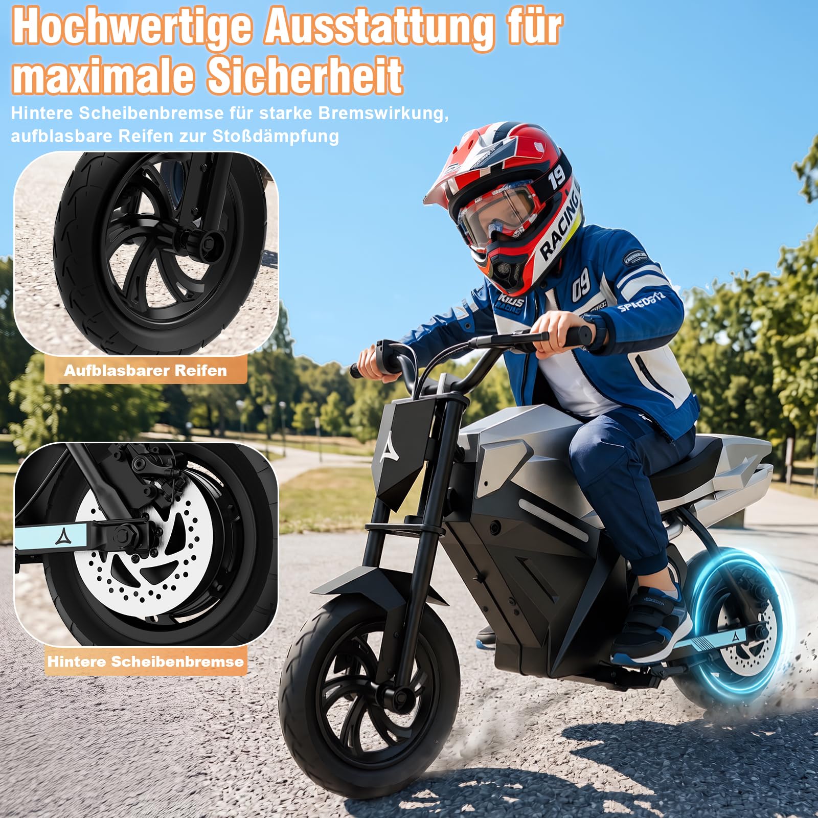 Motocicletta Elettrica per Bambini miniadv-200
