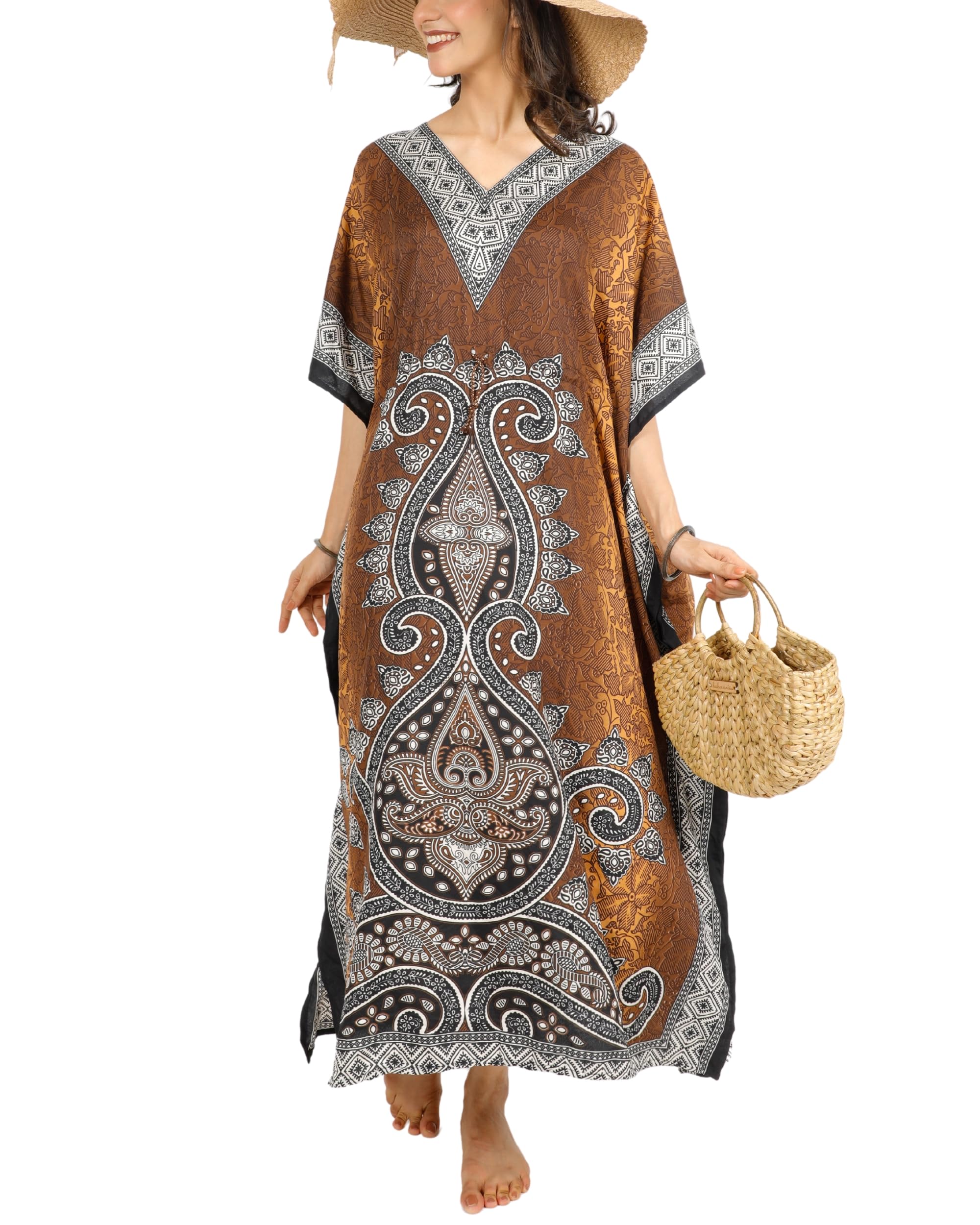 Kaftans - Kimono tipo túnica para mujer, dashiki, caftán africano, talla grande, kimono para niñas