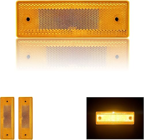 Reflector 150X50mm autoadhesivo rectángulo de seguridad impermeable para entrada de buzón remolque