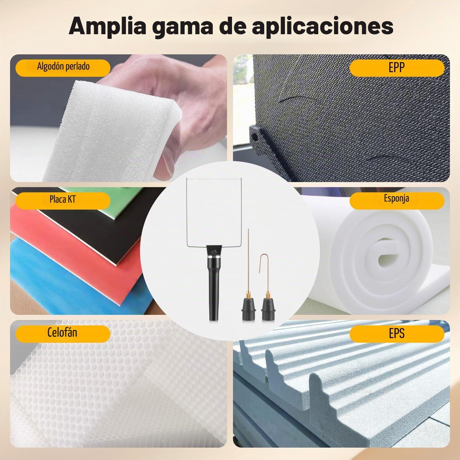 Cortador de espuma 3 en 1, para poliestireno y alambre caliente eléctrico, para cavar agujeros y trabajar con plásticos