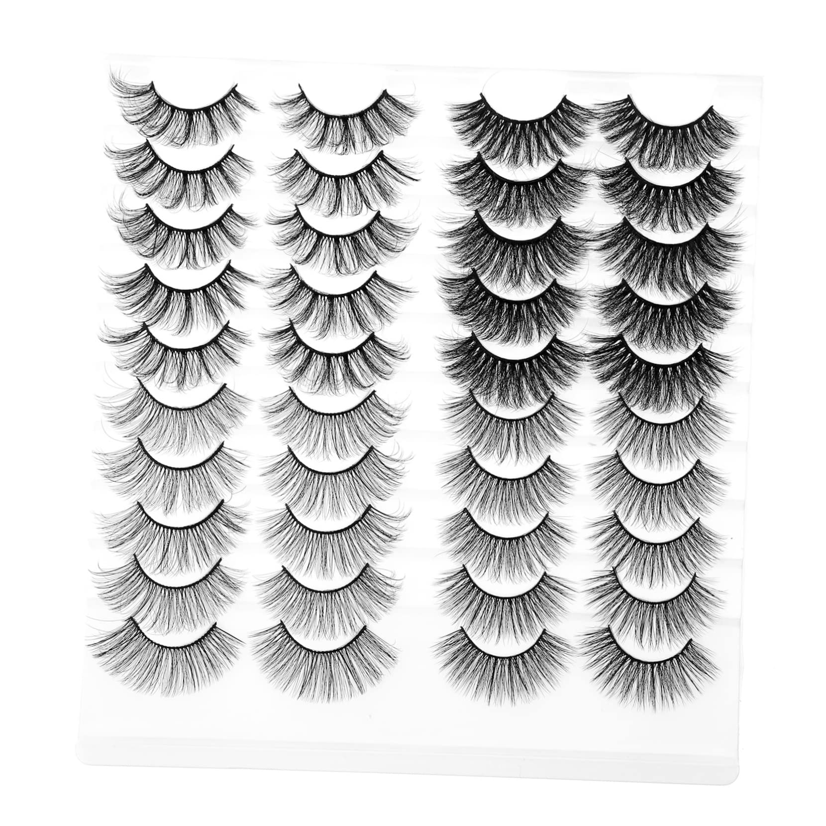 Ipetboom 60pares Pestañas Postizas Naturales De Cosméticos Para Chicas Efecto Realista y Reutilizables Para Maquillaje Atractivo