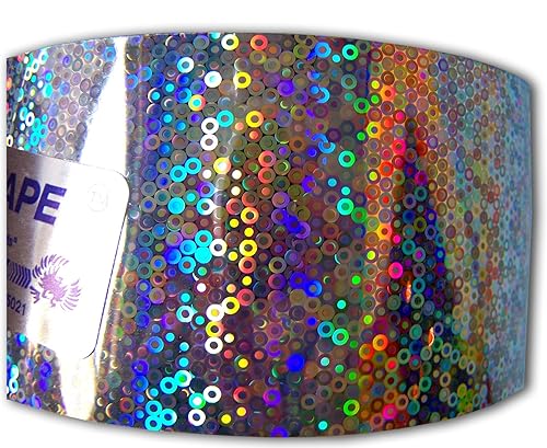 Miniatura 7 de Bird-X Irri-Tape, Holographic Bird Scare Tape, Iridescent Foil Reflective Tape for Multi-Sensory Attack, Easy to Install, 2" W x 25' L