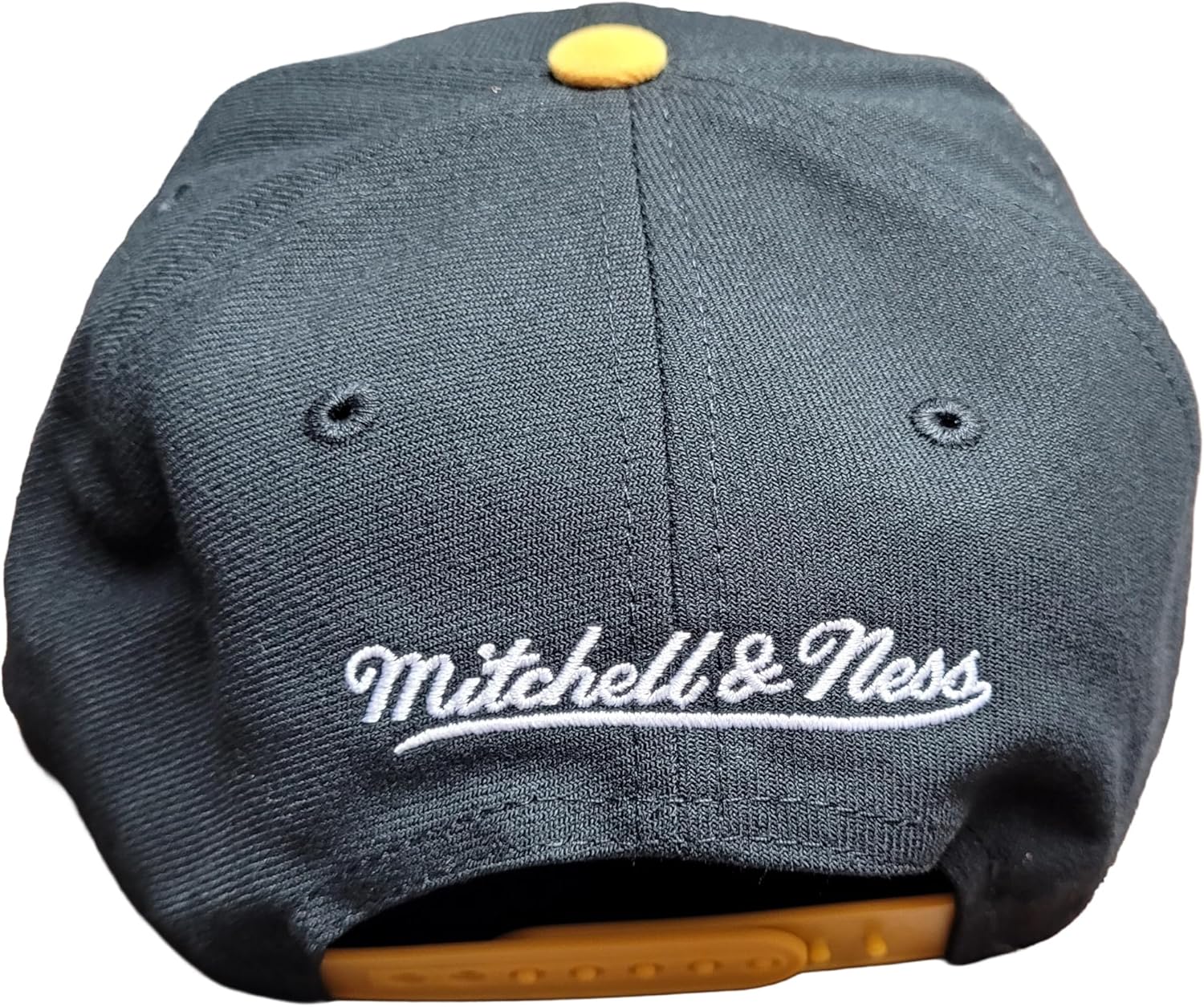 Mitchell & Ness Pittsburgh Penguins NHL 2 Tone Side Patch Snapback Hat Cap Black - Image 6
