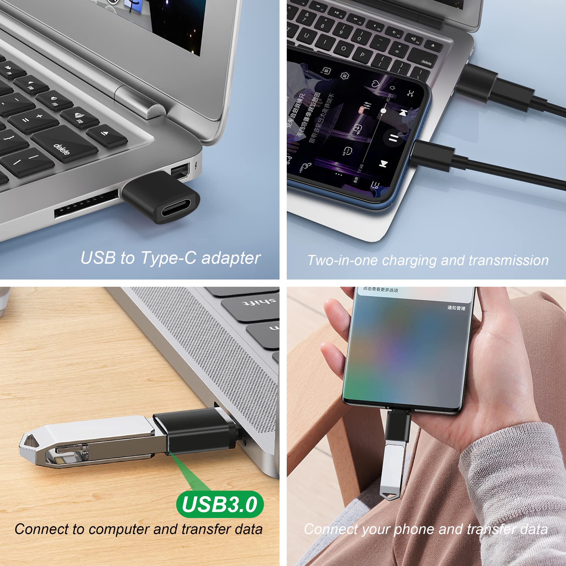 Adaptateur USB C vers USB, USB C femelle vers USB mâle, type C vers USB B mâle, j
