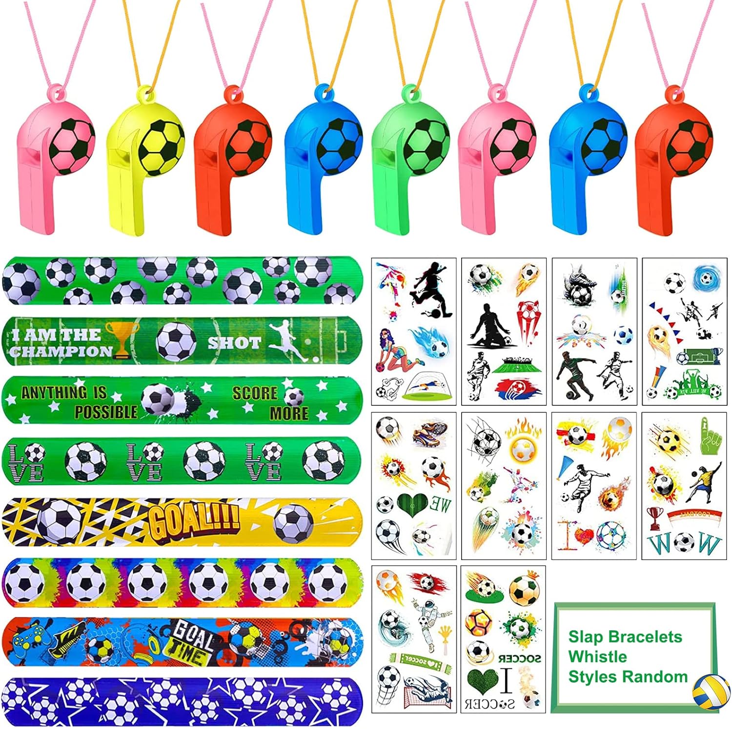 96pcs Football Party Favour Bags Fillers, 2022 World Cup Football Party Supplies for Kids