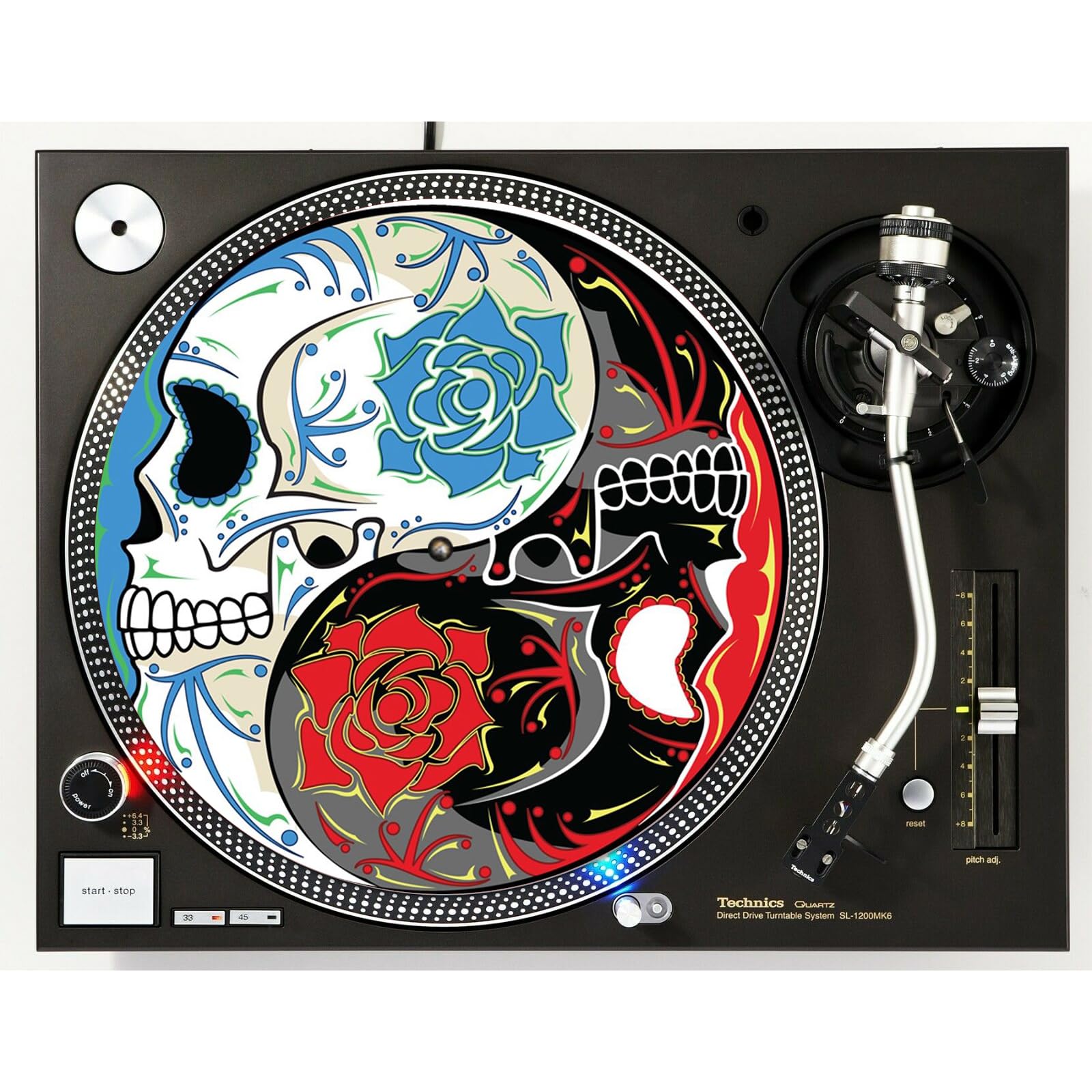 DJ Ying Yang Skull #2 Japanese Scratch Pad 1200 Vinyl Memorabilia 12